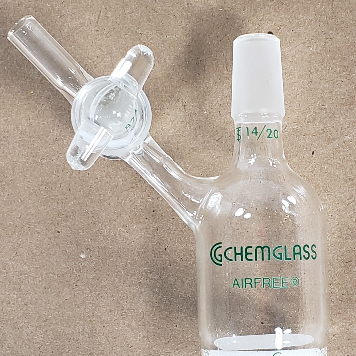 Chemglass AF-0546-04 Double Sided Airfree Schlenk Filter Tube 14/20 Course Frit