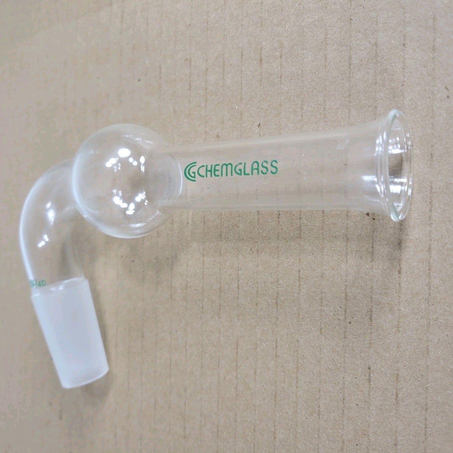 Chemglass CG-1295-01 Drying Tube 75 Degree 24/40 Inner Joint w/out #3 Stopper