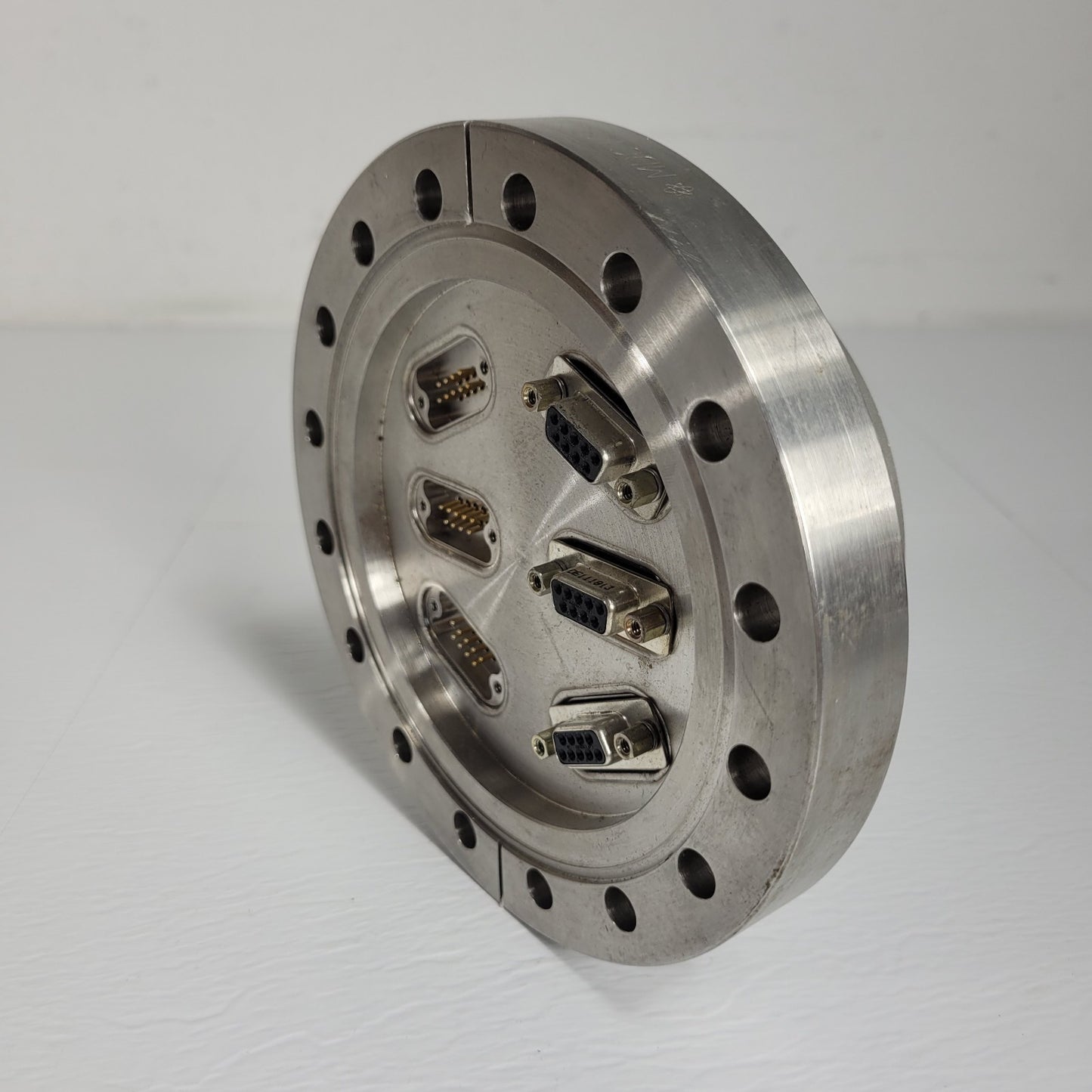 MDC Conflat DN100CF 6" CF 6x DB-9 Serial Feedthrough UHV Ultra High Vacuum SS