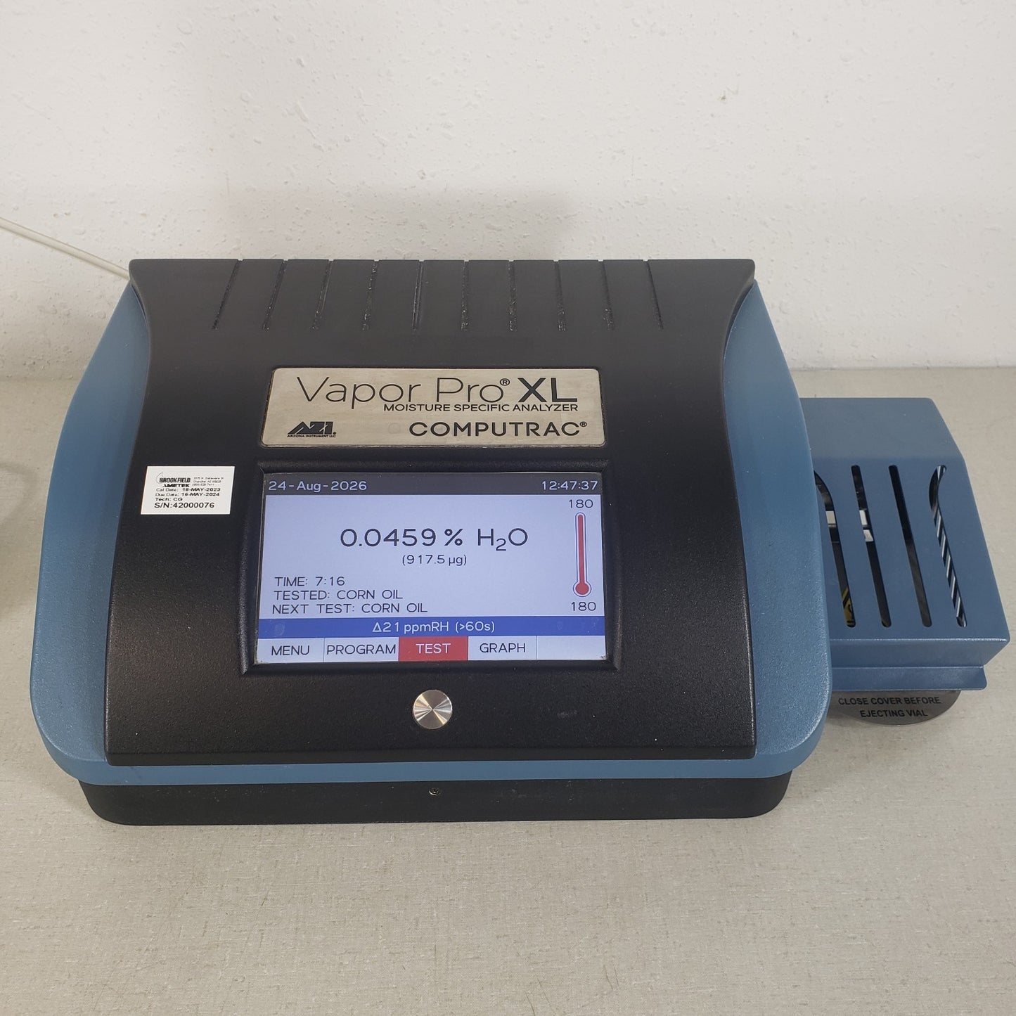 AMETEK Computrac Vapor Pro XL CT-4200XL Moisture Analyzer w/ Dry Air Generator