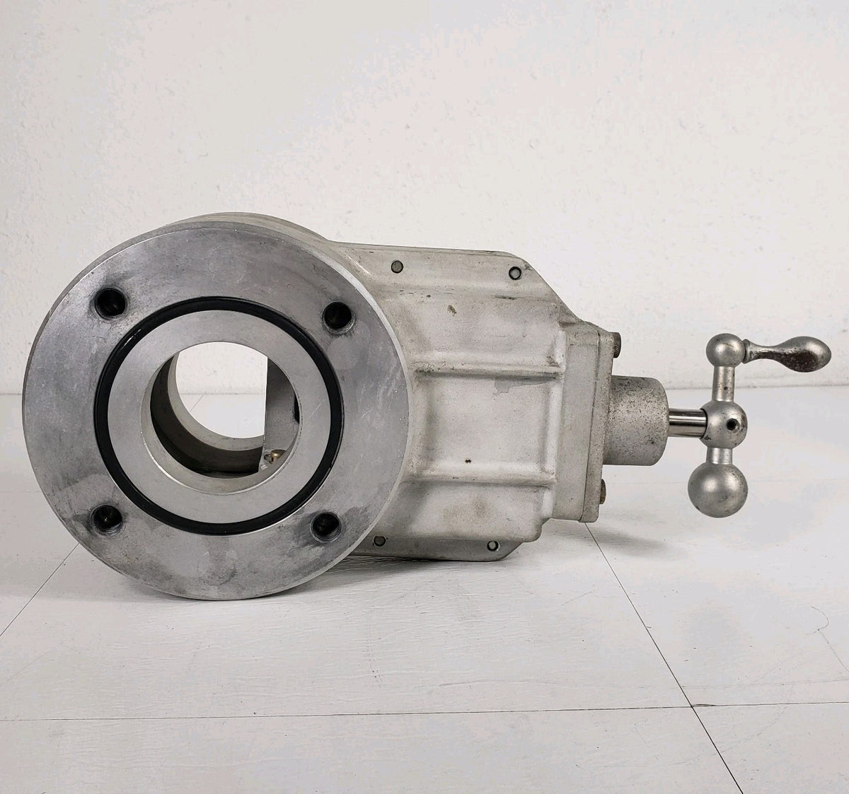 Airco Temescal 3" Manual High Vacuum Gate Valve ASA Flange Aluminum O-Ring