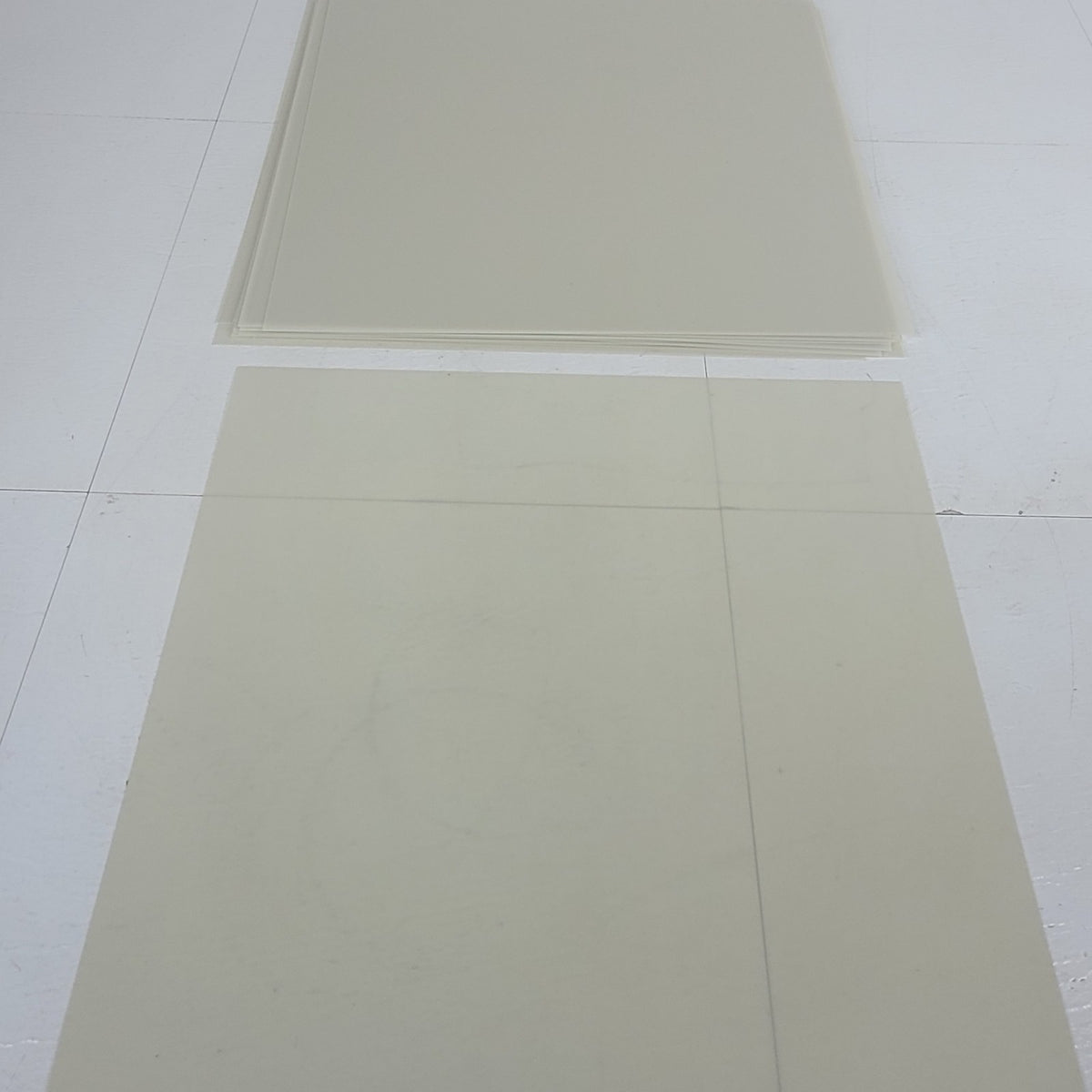 Lot 19 PET Polyester Film Sheets 14 Mil .014" 14" x 14" Translucent Plastic