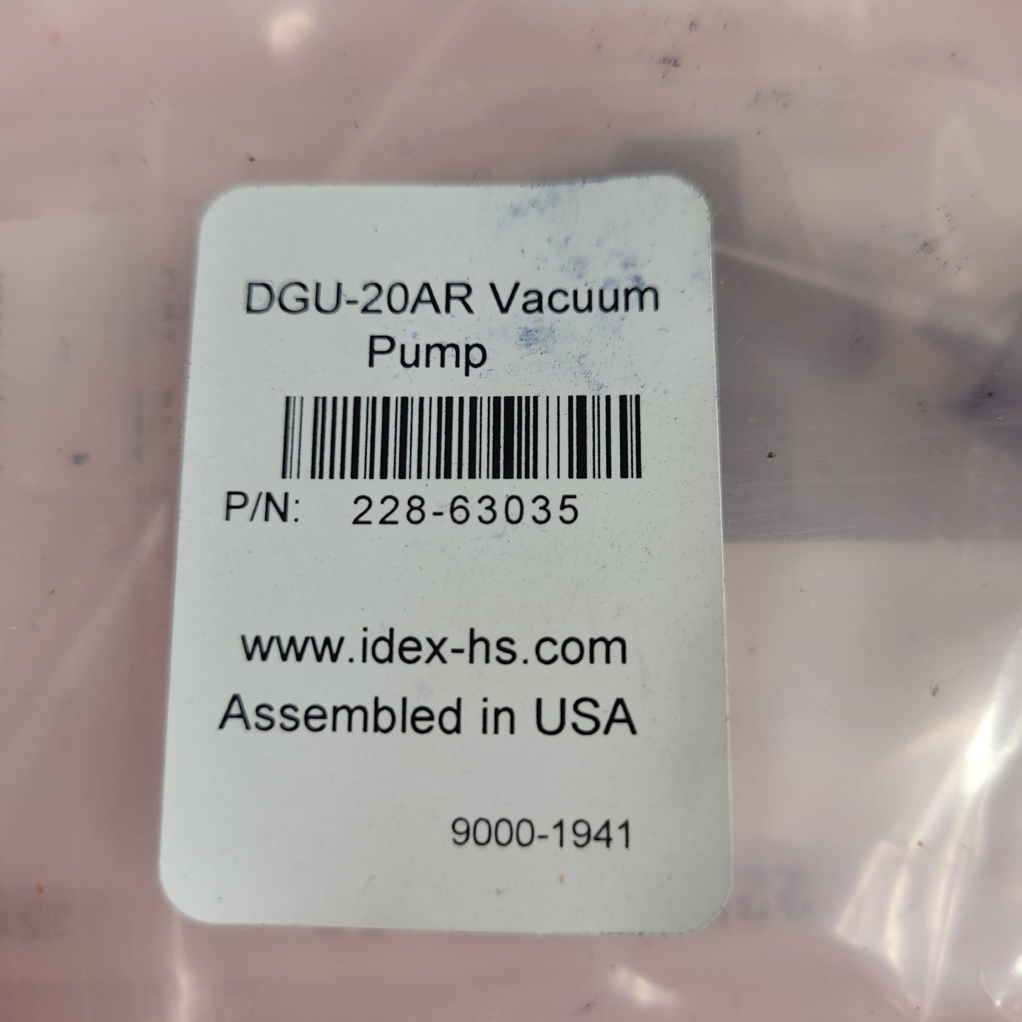 Shimadzu DGU-20AR Vacumm Pump 228-63035 Parts Intake Air Filter Mini Chamber