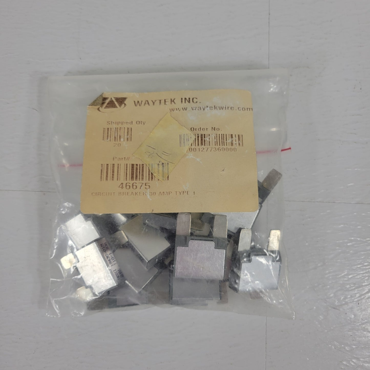 Waytek 20 Count 46675 Circuit Breaker 30 AMP Type 1 MaxI 19430-01M 24V T10-1
