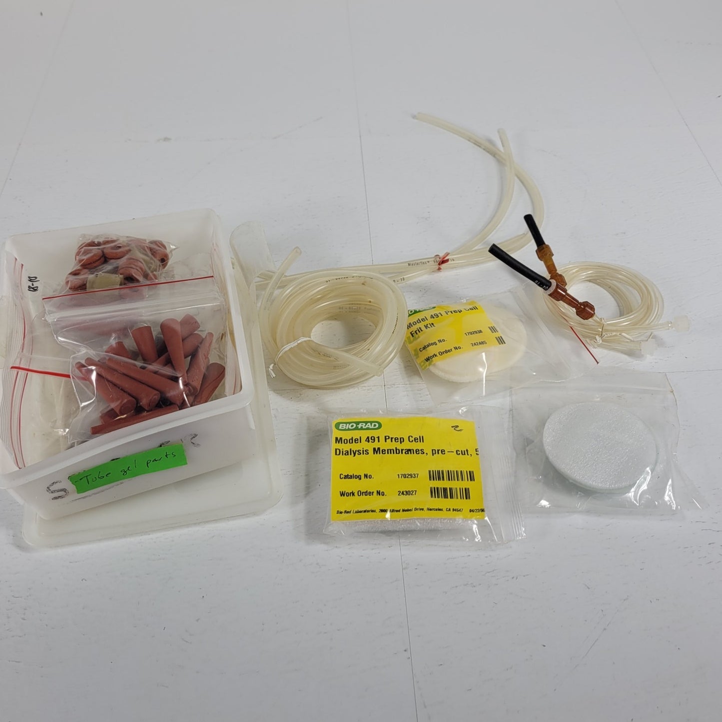 Bio-Rad 170-2937 170-2938 Model 491 Prep Cell Frit Kit Membranes Lot