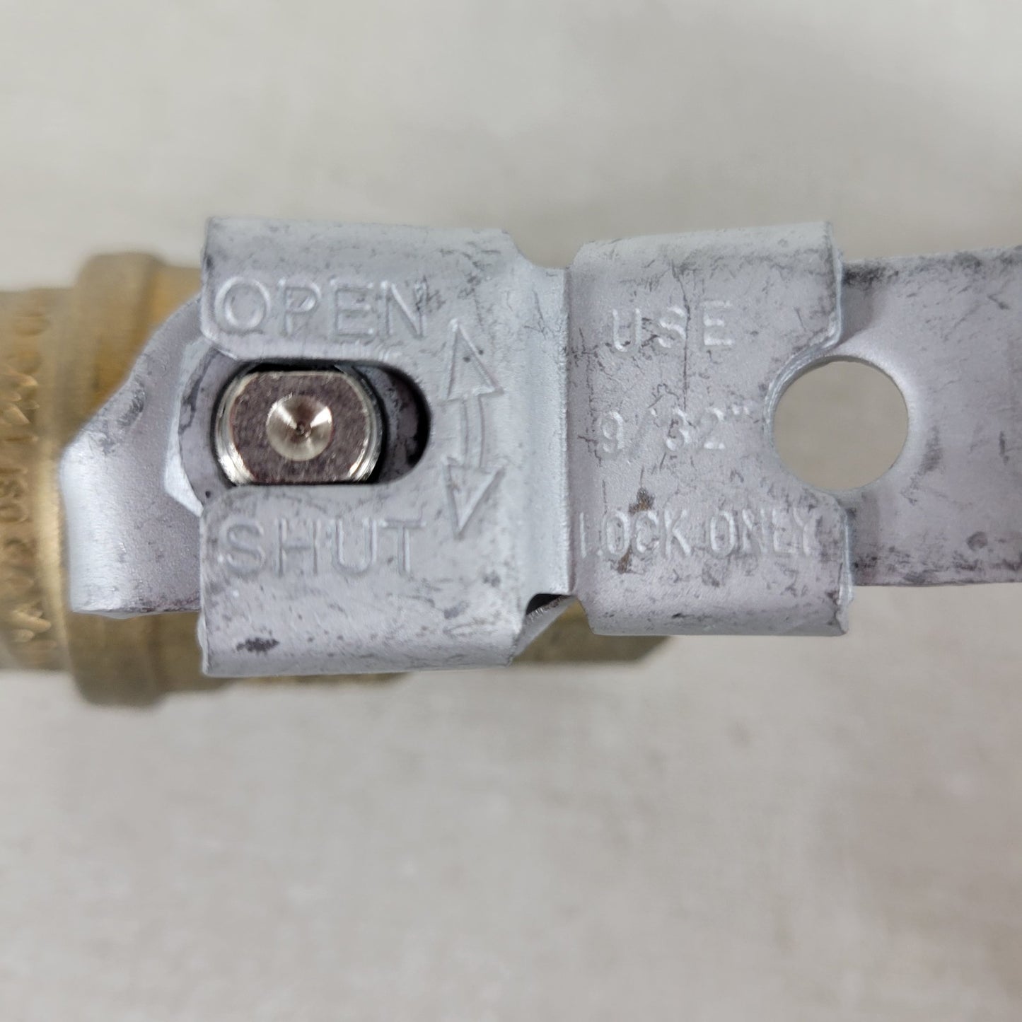RuB S95E45 3/4" FNPT Brass Full Port Ball Valve 600 CWP Locking Handle