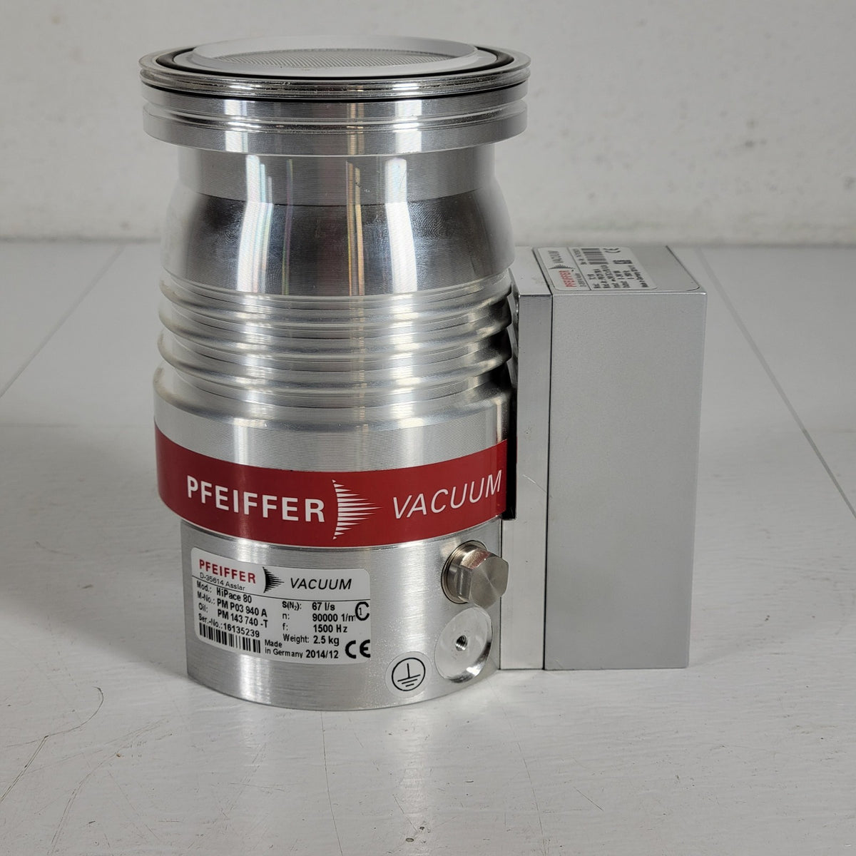 TESTED 1E-6 Torr Pfeiffer HiPace 80 PMP03940A TC110 Turbo Pump DN63 ISO-K