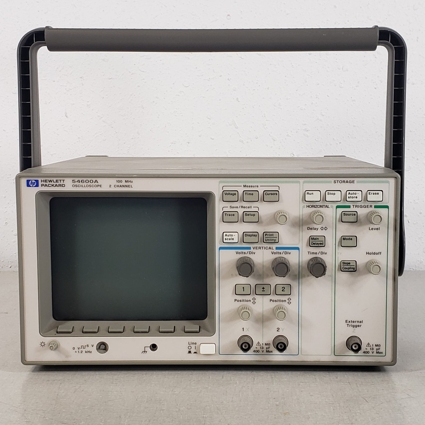 TESTED HP 54600A 100MHz 2-Channel Oscilloscope w/ 54650A HP-IB GPIB Module