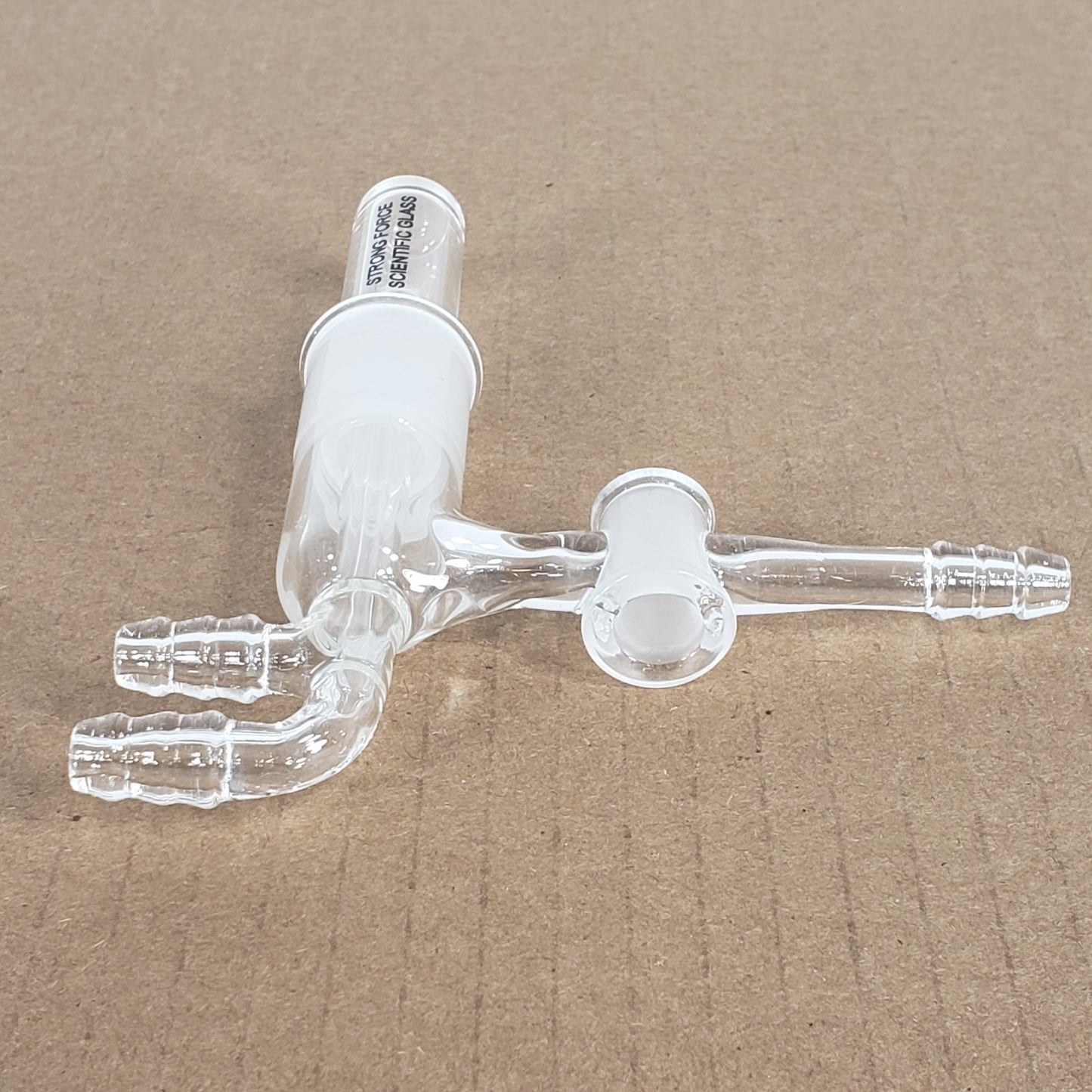 Unbranded Glass Micro Vaccum Sublimer/Cold Finger Assembly 3/8" Hose Inlets