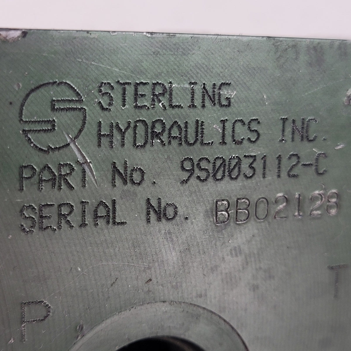 Sterling Hydraulics 9S003112-C Hydraulic Flow Divider Valve Untested
