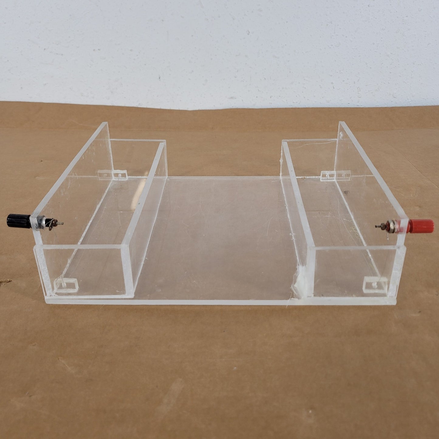 Acrylic Horizontal Agarose Gel Electrophoresis Chamber Tank w/ Tray Leads