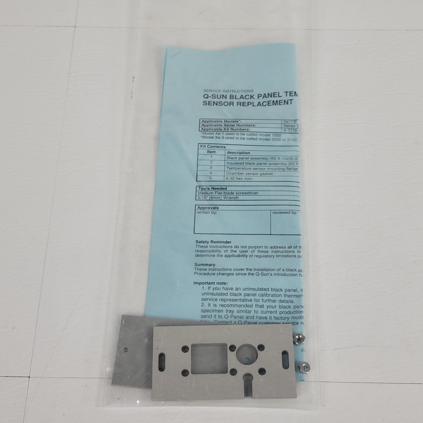 Q-Lab X-10235-K X-10235-X Q-SUN Black Panel Temp Sensor Partial Kit Xe-1 Xe-3