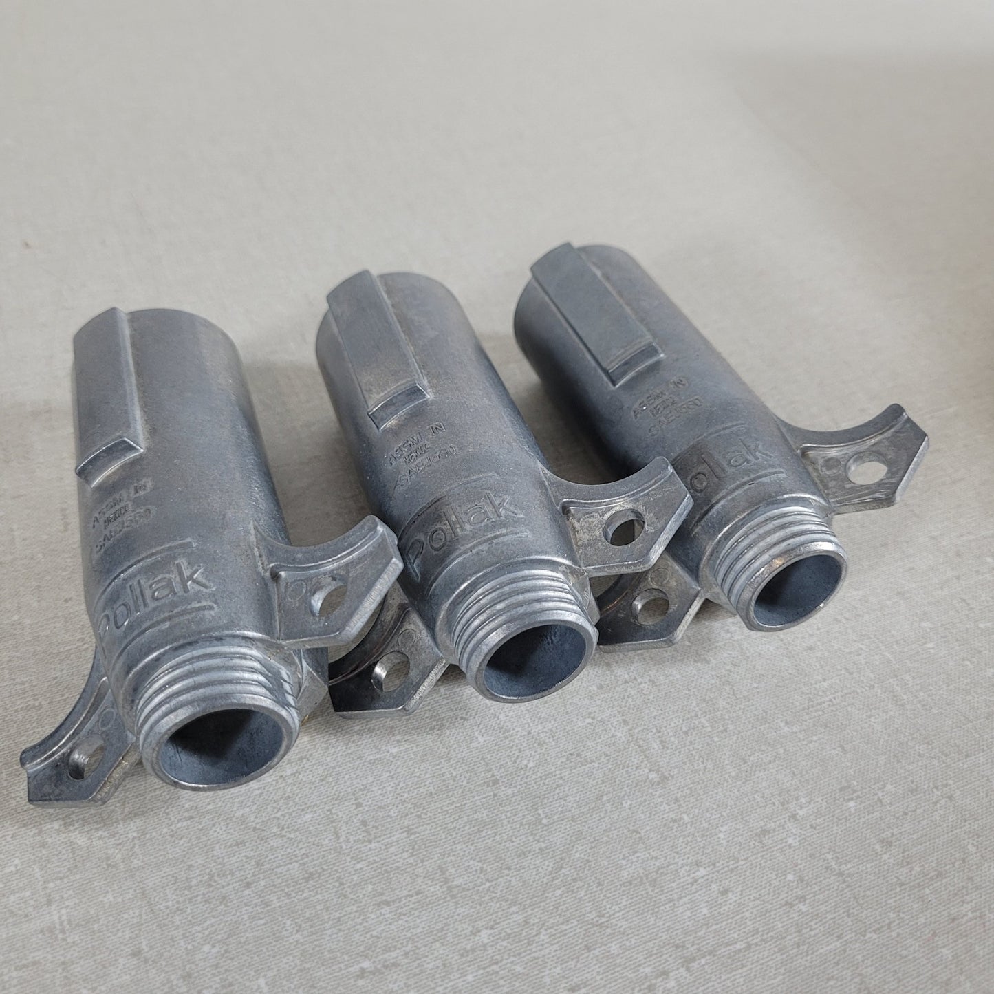 Lot of 3 Pollak SAE J560 7-Way Weatherbeater Plug Housing Guard Shell