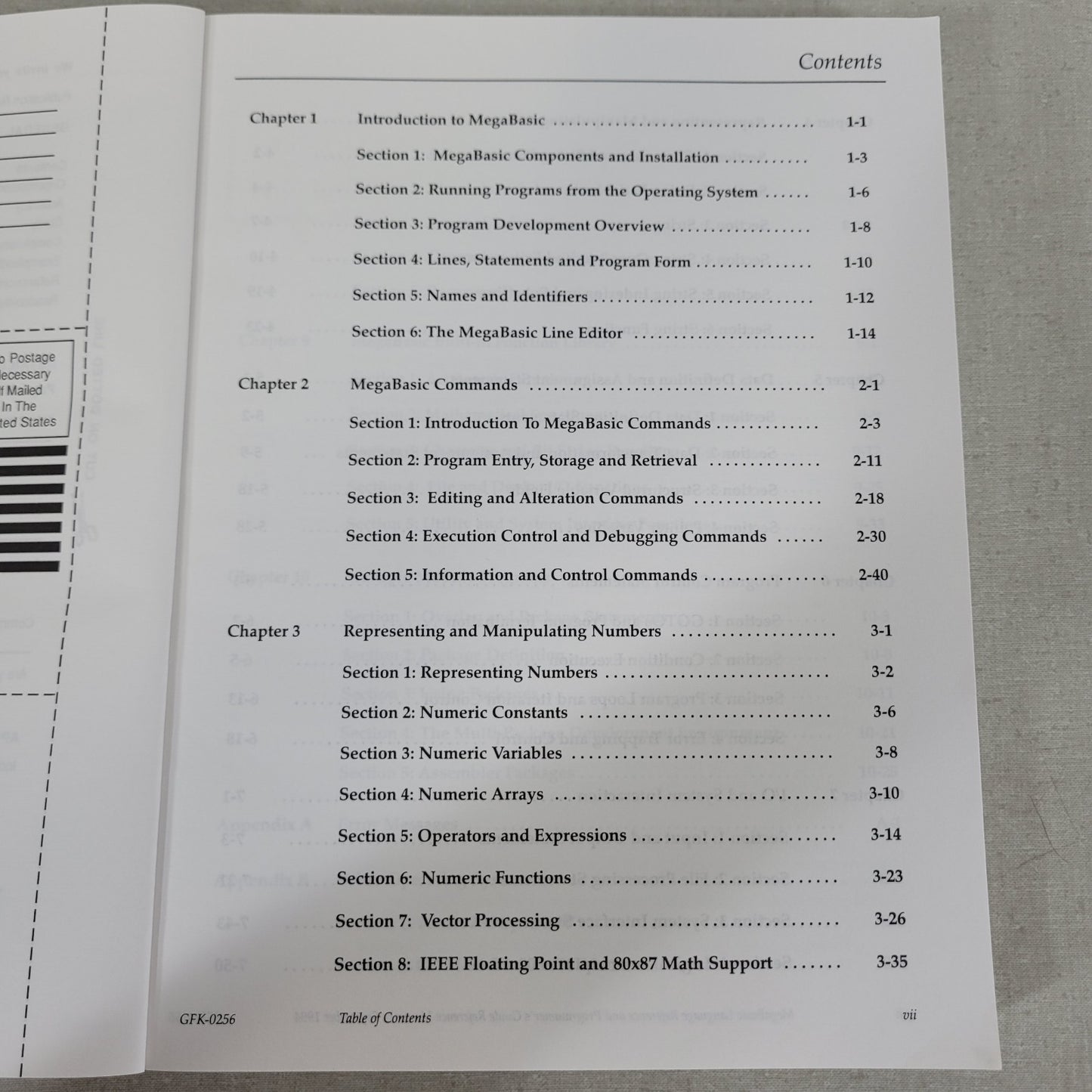 GE Fanuc GFK-0256 MegaBasic PLC Language Reference Programmer's Guide Manual