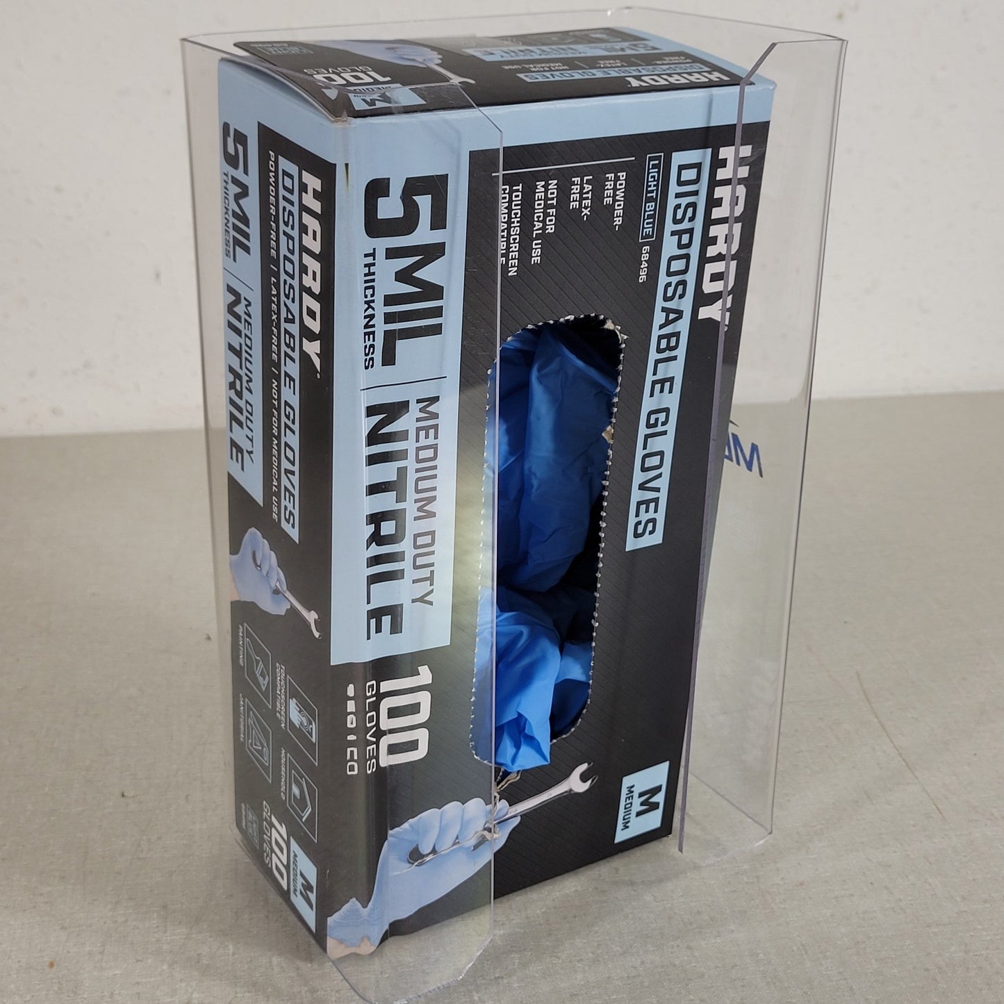 Medline MDS191096 Clear Plastic Single Glove Box Holder Wall Mount Dispenser