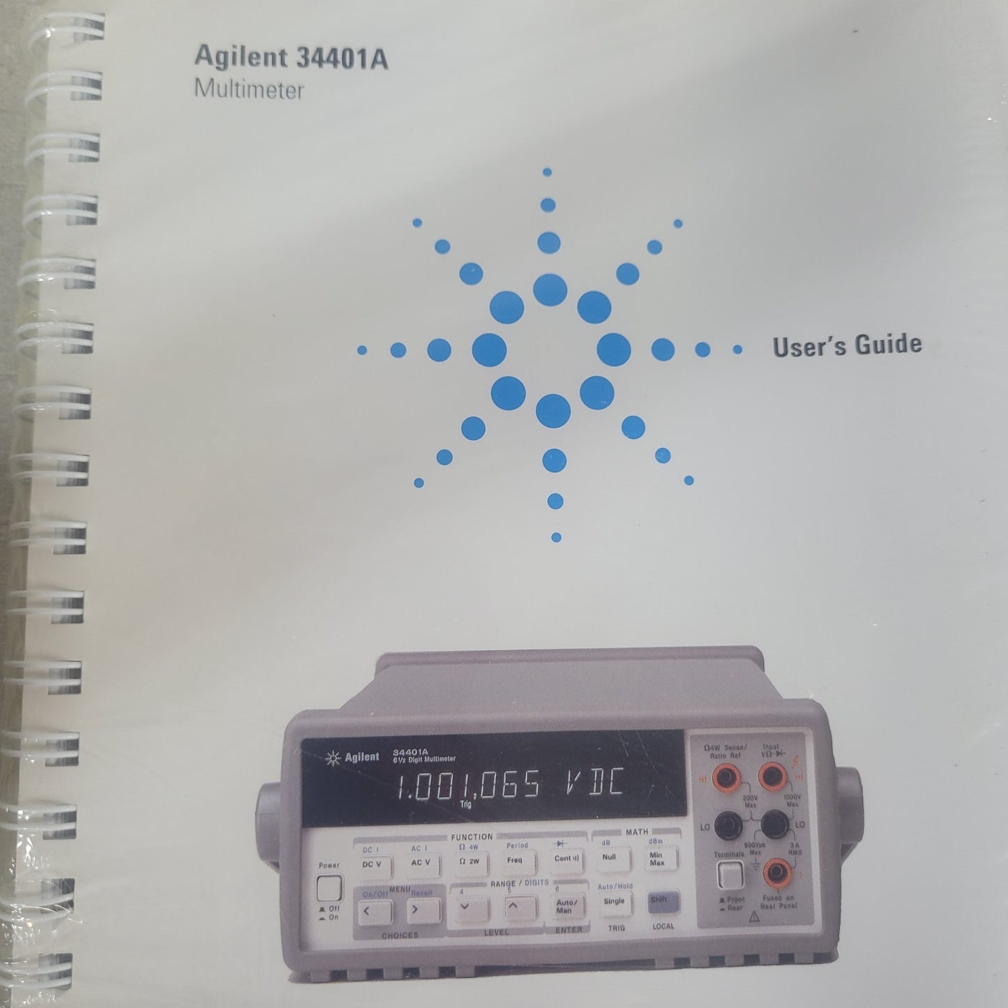 HP Agilent 34401-90100 34401A Multimeter User Service Guide Manual Set Edition 5
