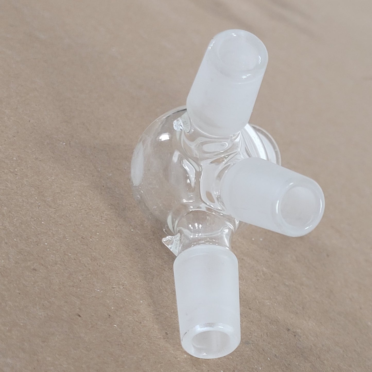 Kontes Bantam-Ware Cow-Style Distillation Adapter 3-Way 14/20 CN/SN 25mL