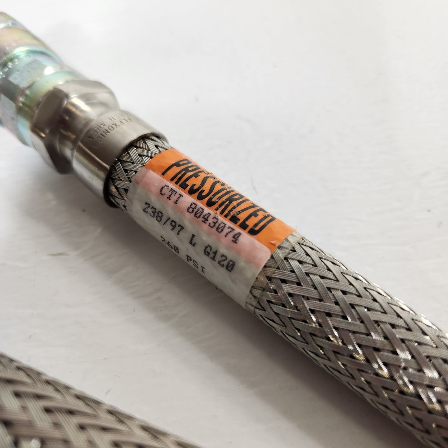 PAIR CTI Cryogenics 8043074G120 10ft Helium Supply Return Lines 260 PSI