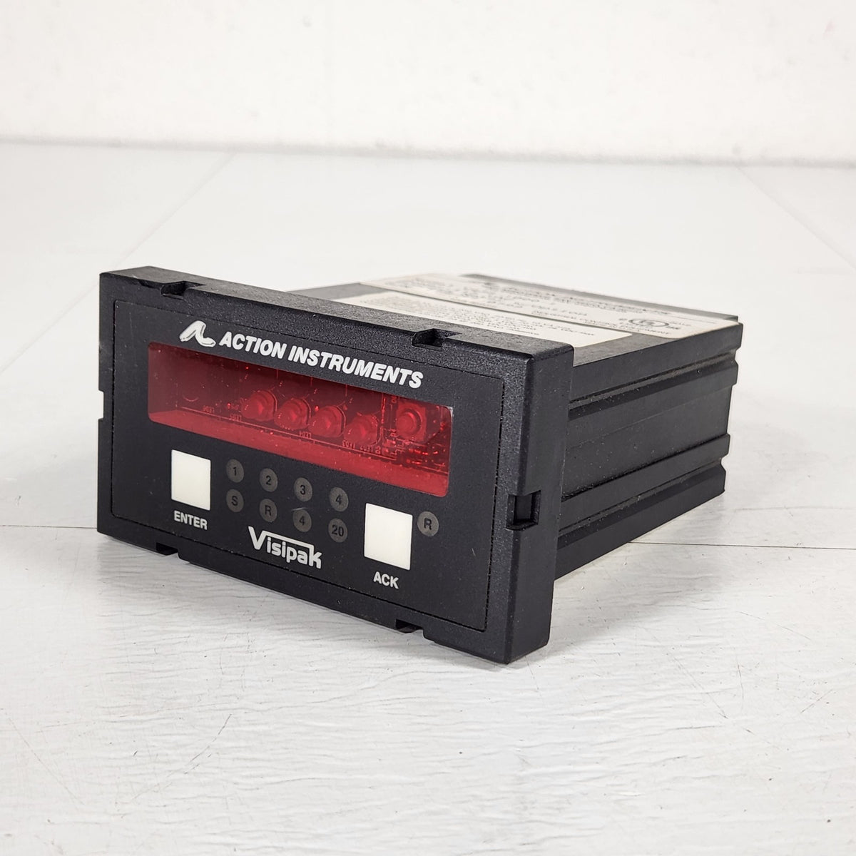 Action Instruments V438-1000-1 VisiPak DC Process Panel Meter 120VAC 2 Relays