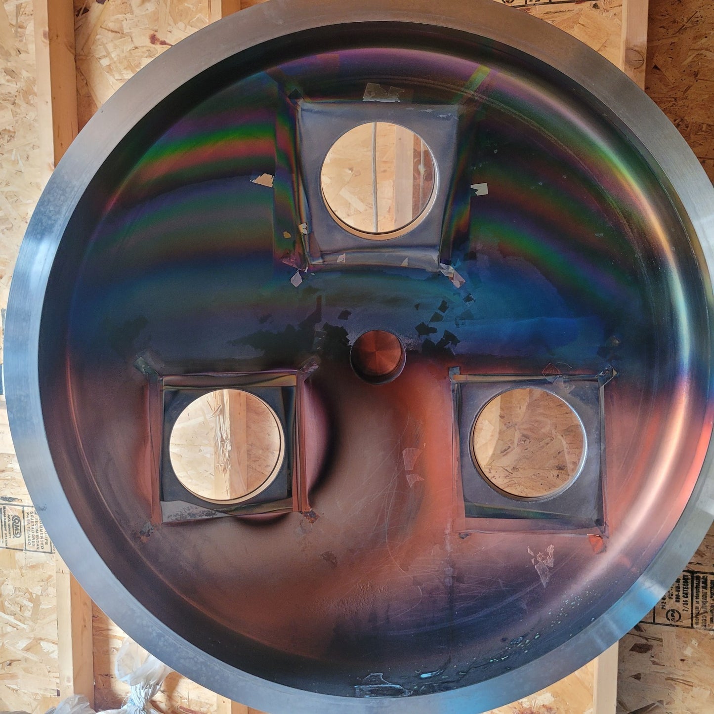 40" 1000L High Vacuum PVD Sputter Chamber Rotating Substrate Stages Thin Film
