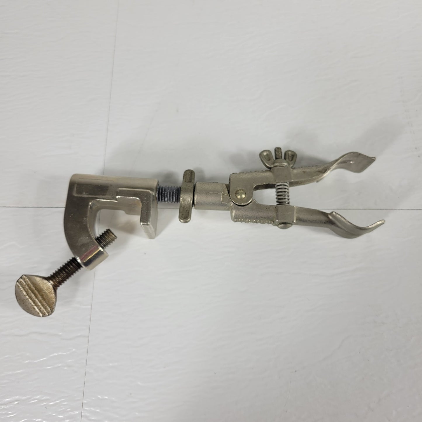 VINTAGE FISHER M14201E Two Castaloy  2-Prong Swivel Extension Clamps