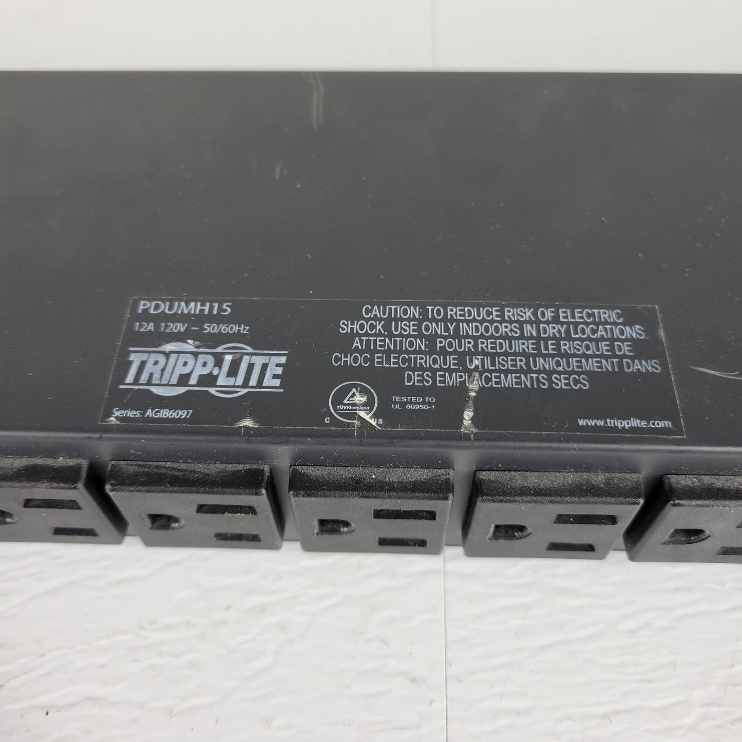 TESTED Tripp-Lite PDUMH15 Rack Mount PDU Current Meter 13 Outlets 12A 120V
