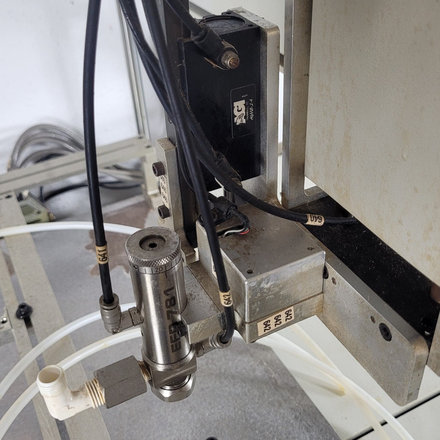 New Precision Technology CP16-4 Robotic Dispensing System w/ Binks Pressure Tank