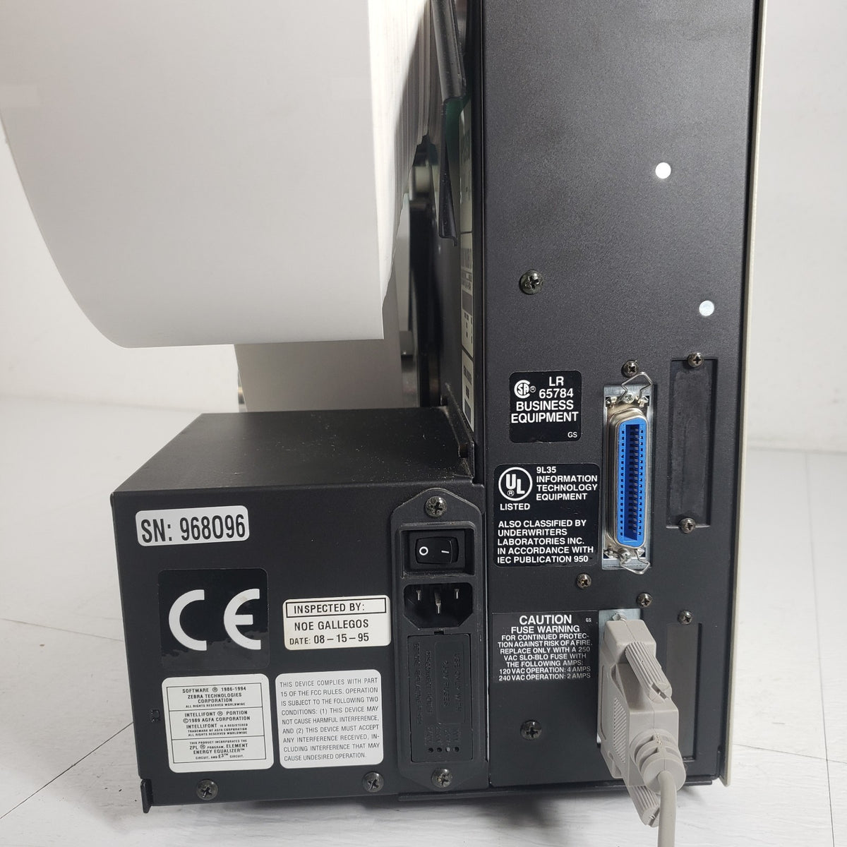 Zebra 90Xi 300DPI Thermal Transfer Label Printer IPS 950 Instant Publisher