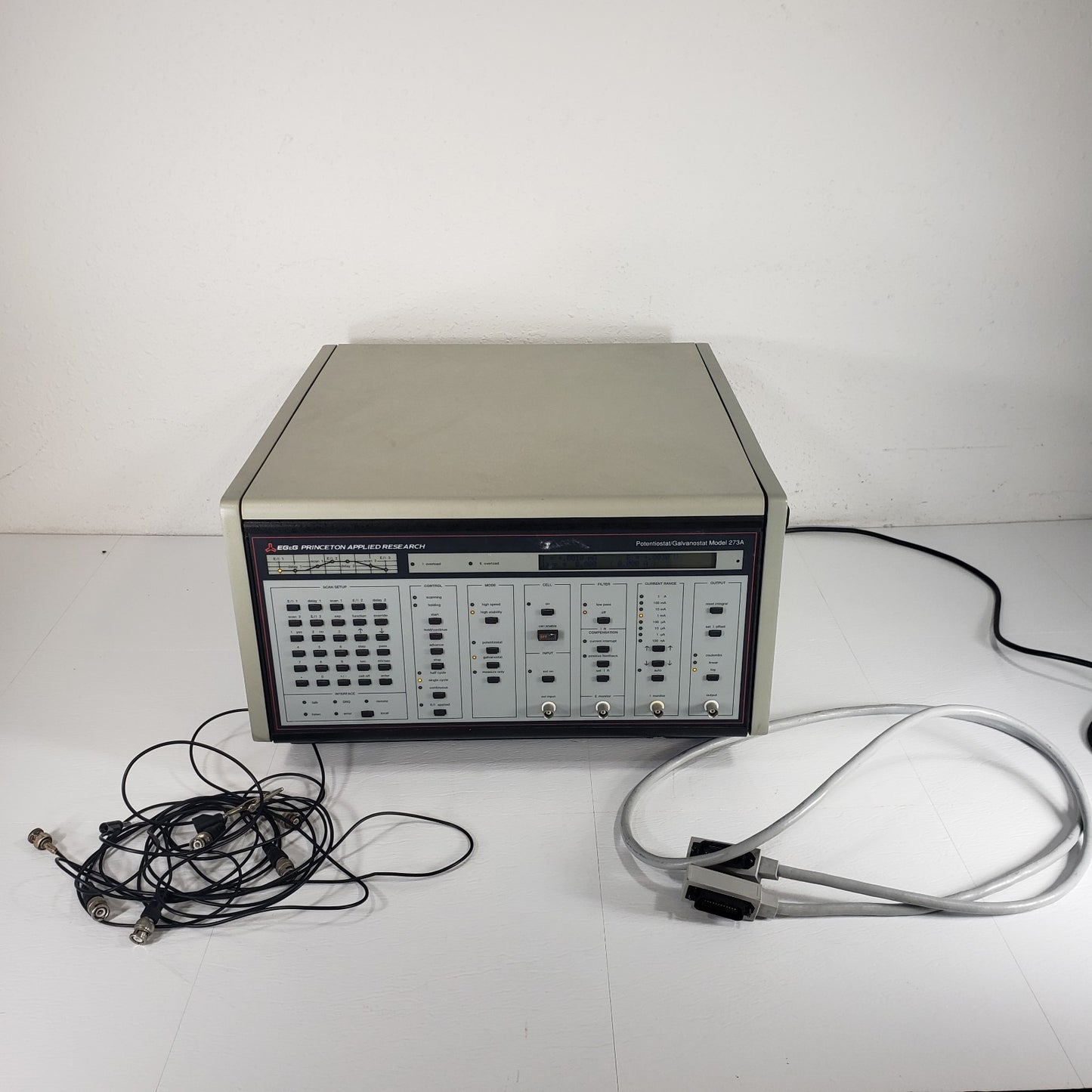 EG&G PAR Princeton Applied 273A Potentiostat Galvanostat BNC GPIB Cables