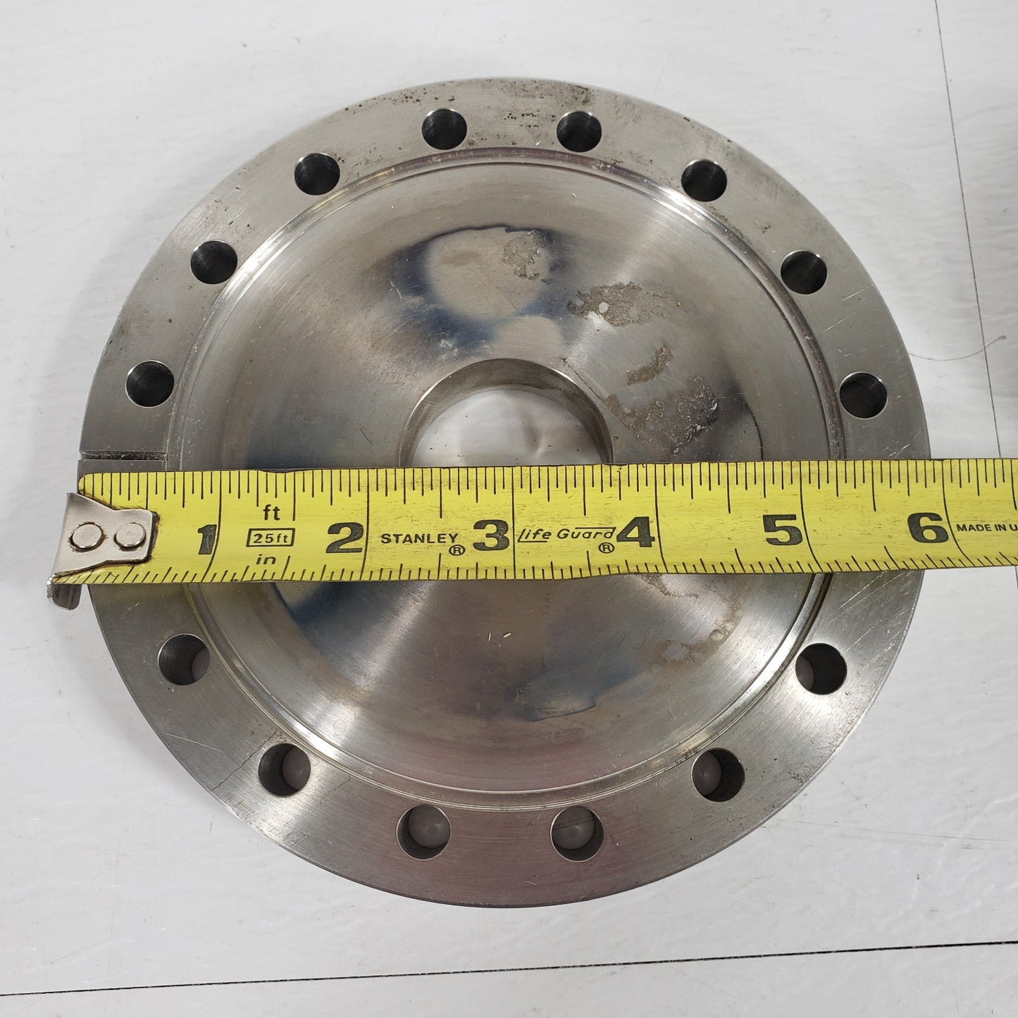Varian DN100CF to DN35CF Zero-Length Reducer 6" CF 2.75" ConFlat UHV Vacuum SS