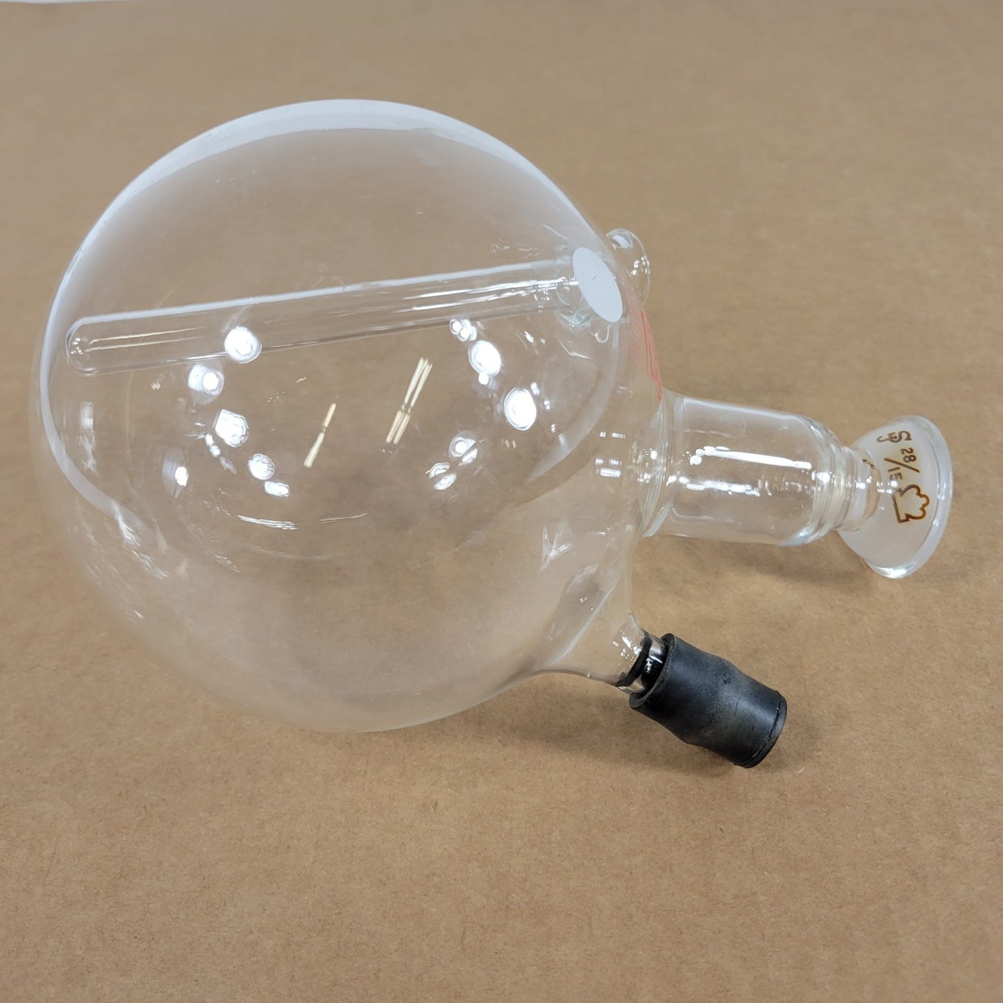 Kimble Kontes 1000mL 28/15 Spherical Joint Side Thermometer Well & Side Inlet