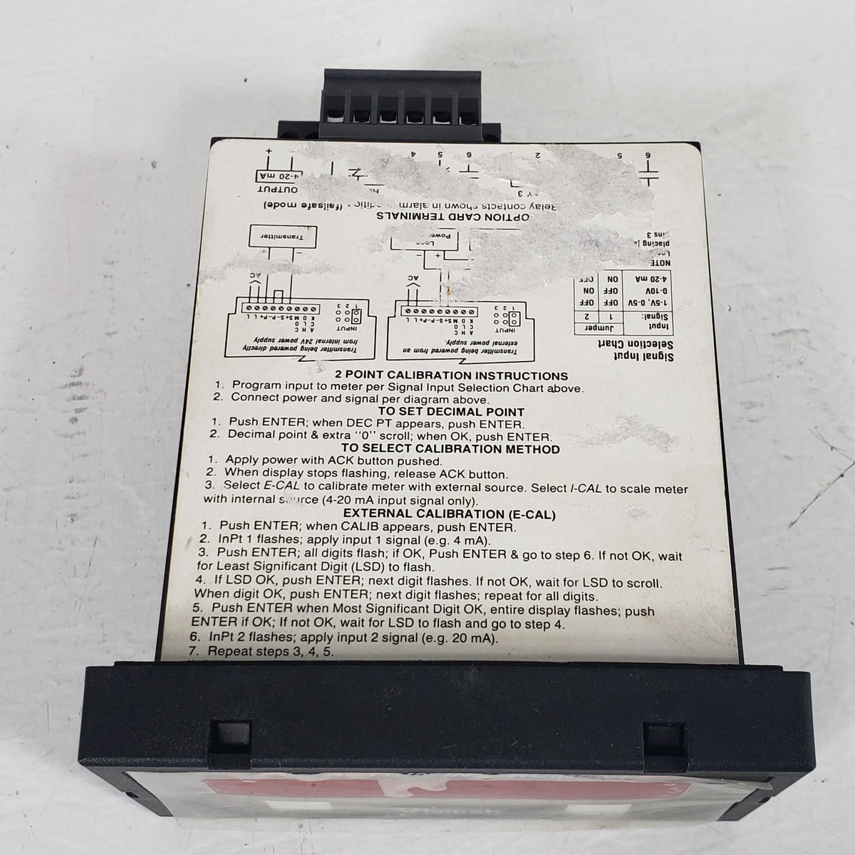 Action Instruments V438-1000-1 VisiPak DC Process Meter 120VAC Dual Relay