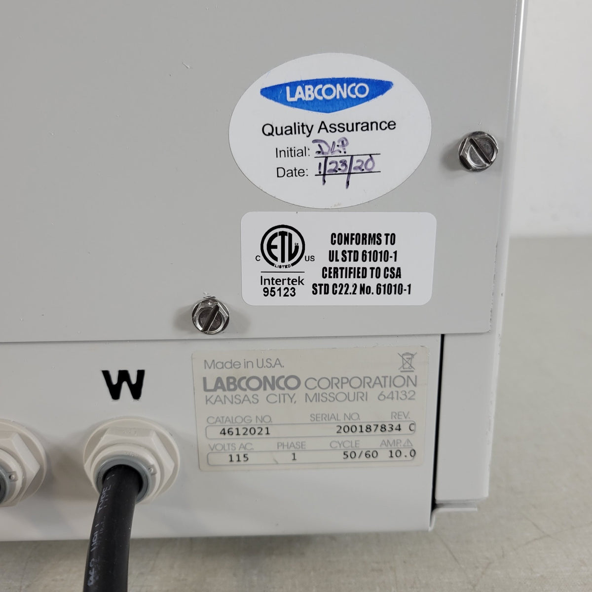 Labconco 4612021 ScrubAir Heated Pipette Washer Dryer 115V Missing Cover