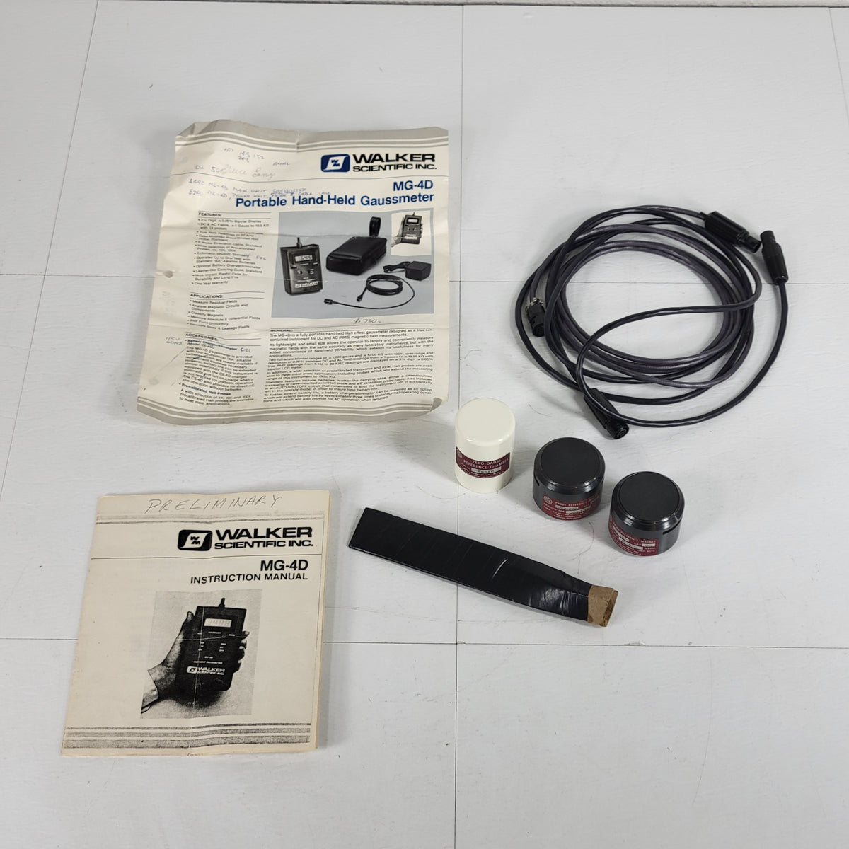 Walker MG-4D Gaussmeter Calibration Kit F062-200 F062-1K 16580 HP145F Probe