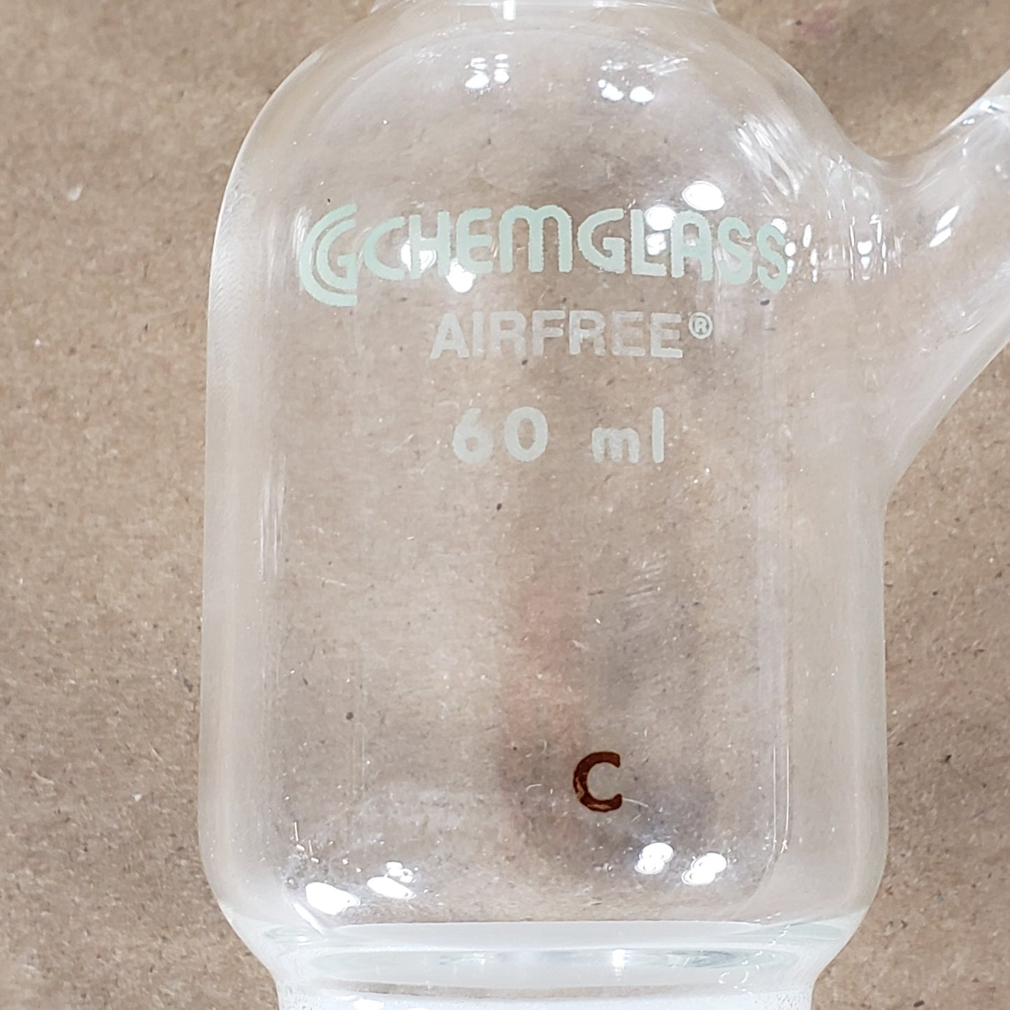 Chemglass AF-0542-01/02 60mL Filter Funnel 14/20 Joint Size Coarse/Medium Frit