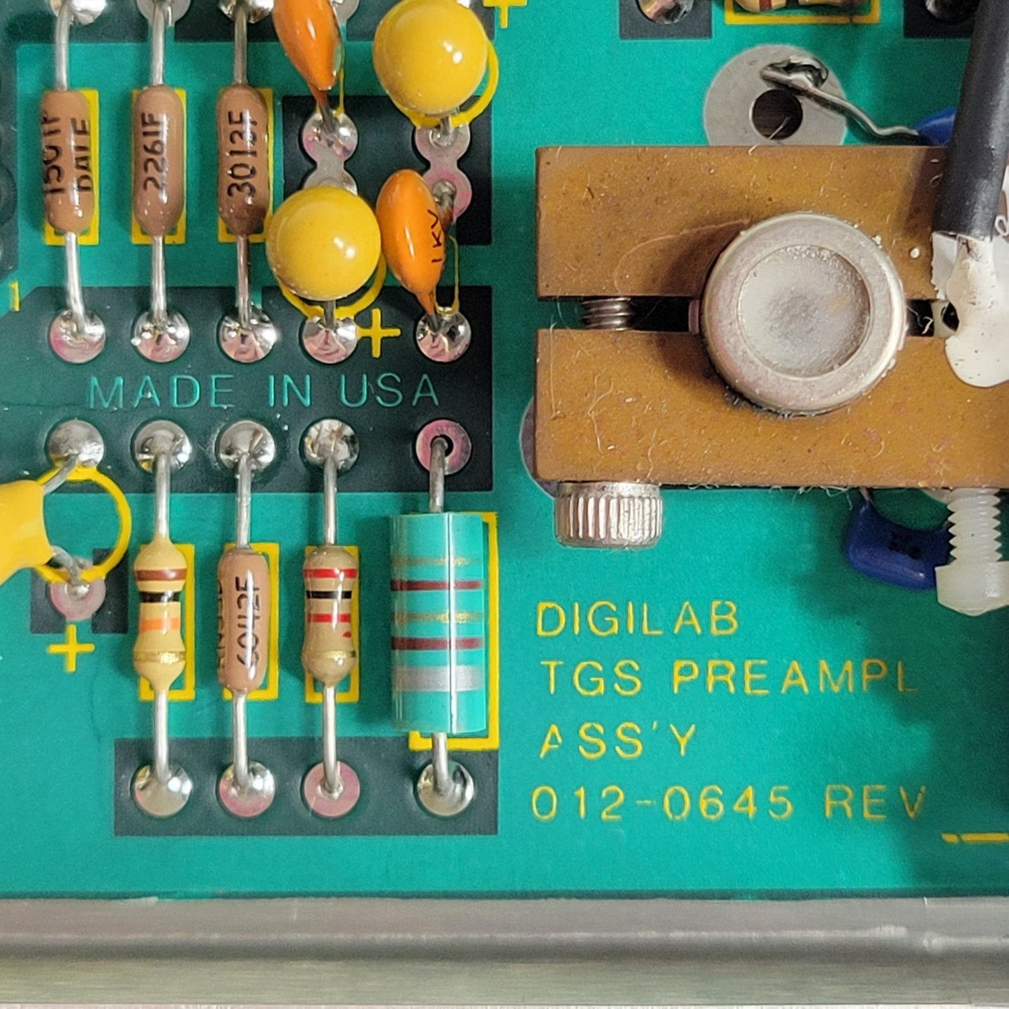 Bio-Rad Digilab FTS-60A 0120645 Rev Detector TGS/DTGS Preamp Assembly Board