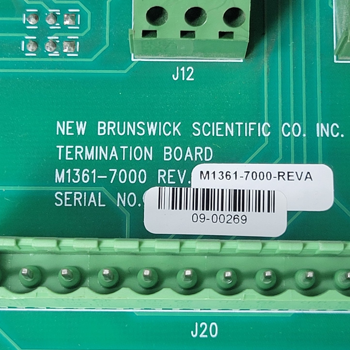 New Brunswick Sci M1361-7000-REVA Termination Board For BioFlo 310 Reactors