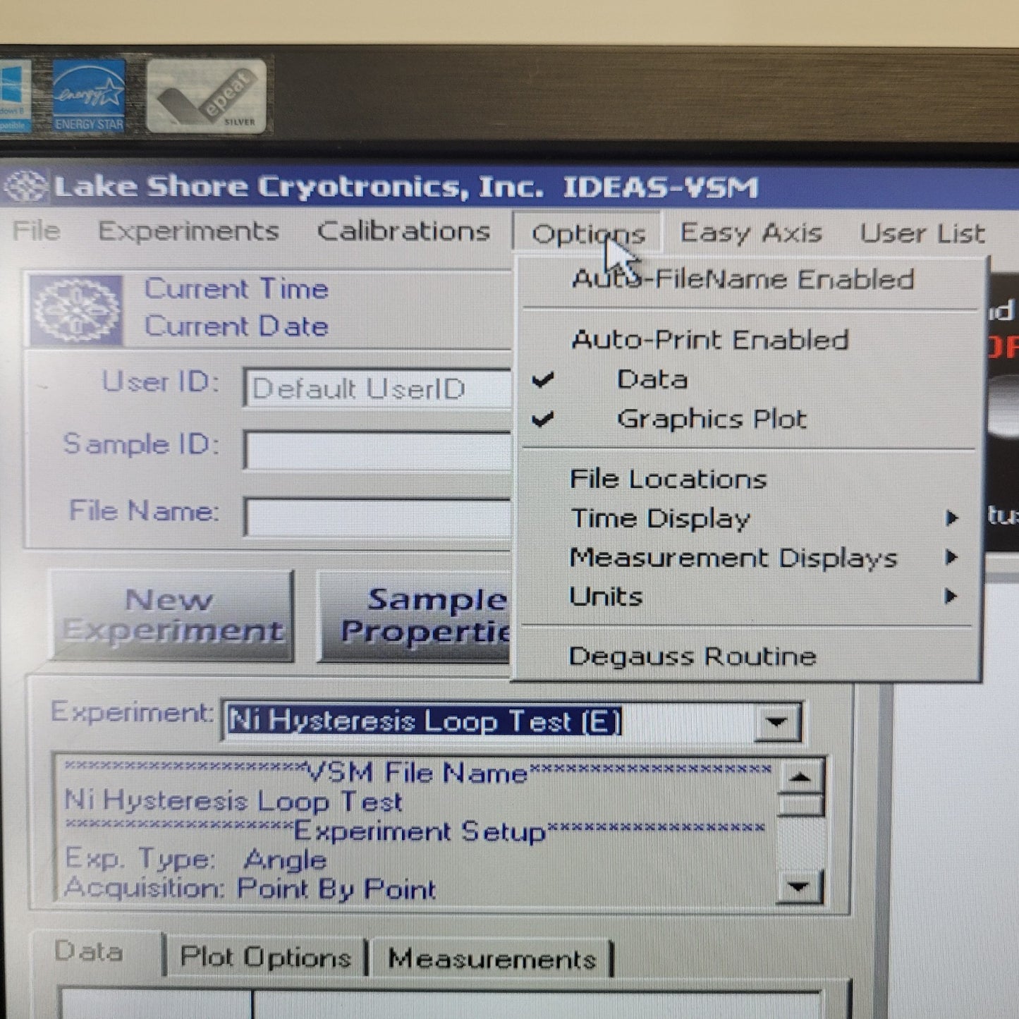 READ DESC LakeShore 7307 VSM Vibrating Sample Magnetometer System w/Ni Standard
