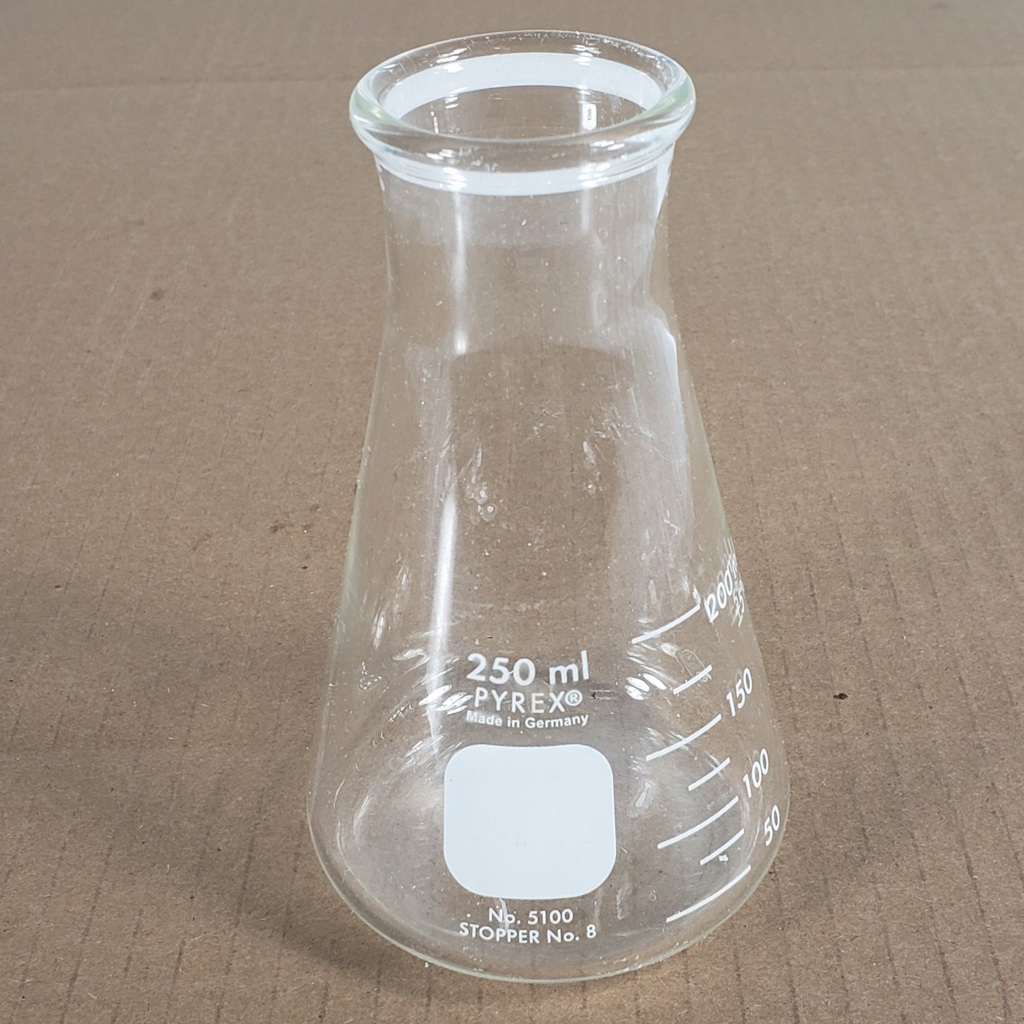 Lot of 14 Valueware/Pyrex 56650/26501/5100/4980 250mL Erlenmeyer Flasks