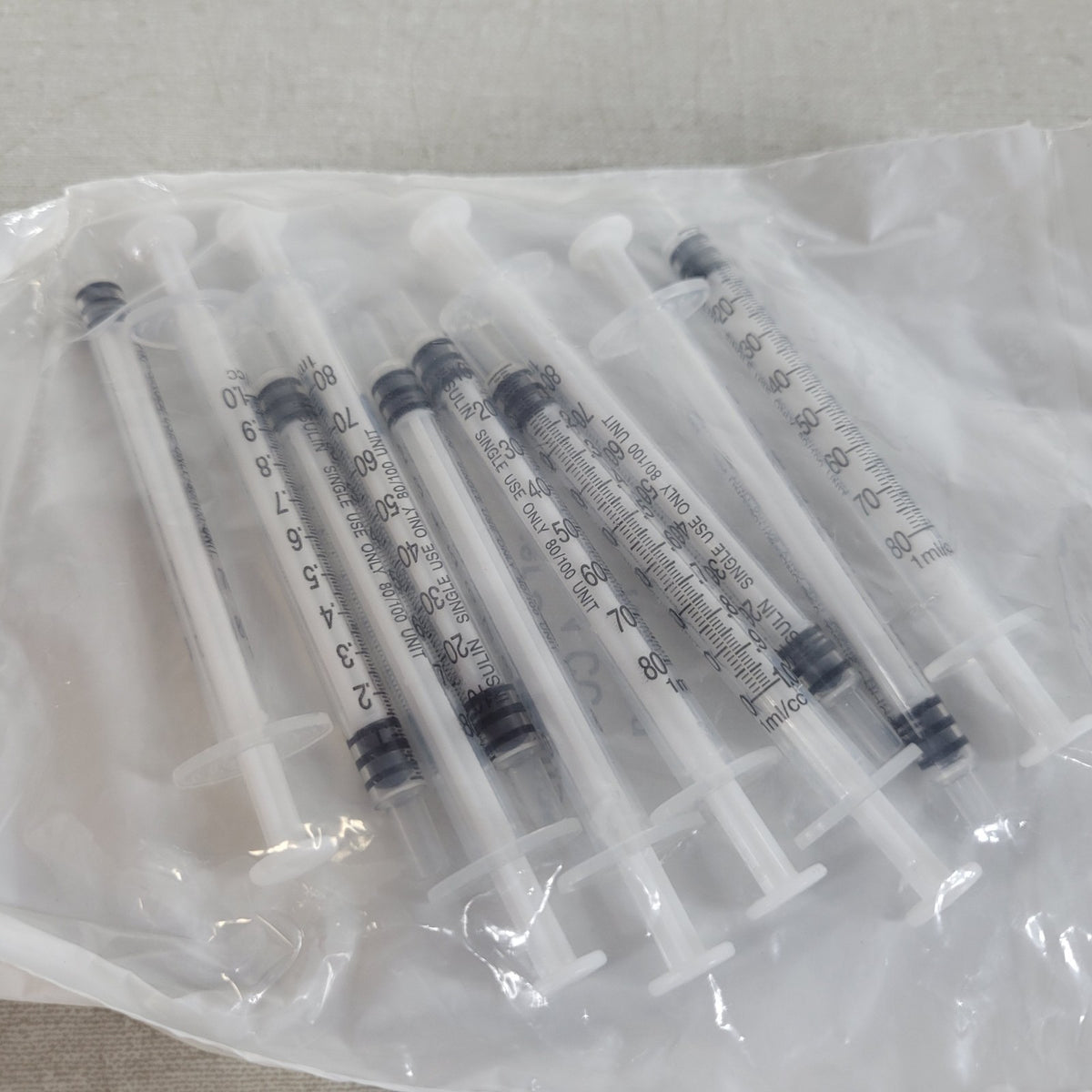 Lot 20 McMaster-Carr 7510A603 1mL Luer Slip Plastic Srng Applicators