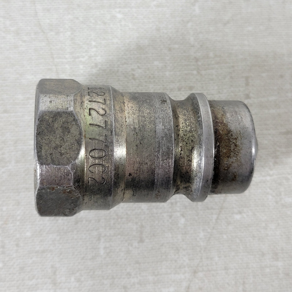 CASE 1272770C2 1/2" NPTF Male Hydraulic Quick Coupler Tip ISO 5675