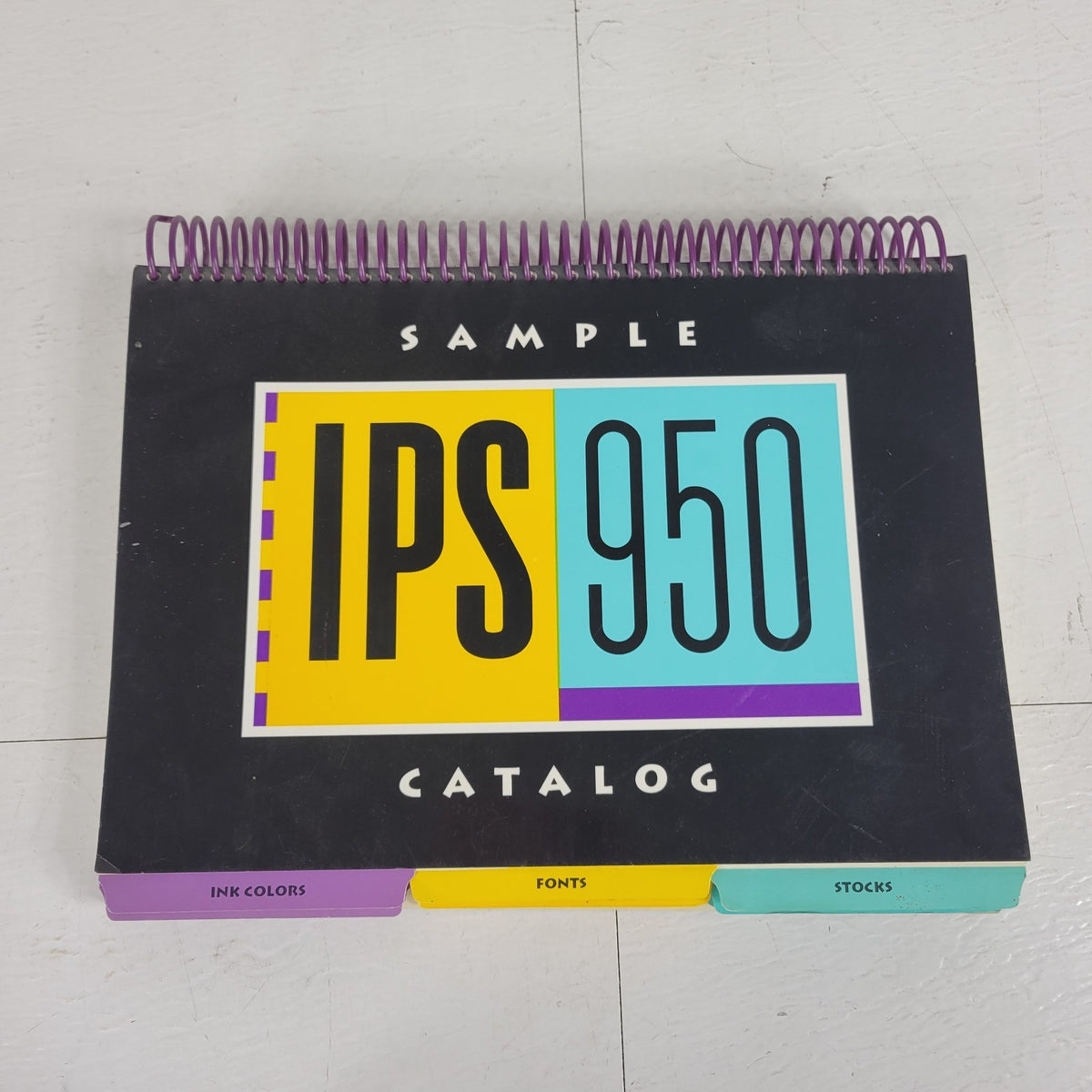 Instant Publisher IPS 950 Color Label Printer Sample Catalog Ink Fonts Guide