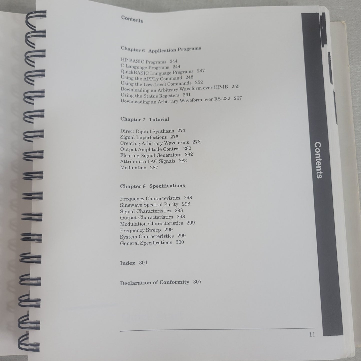 HP 33120-90003 33120A Function Arbitrary Waveform Generator User's Guide Manual