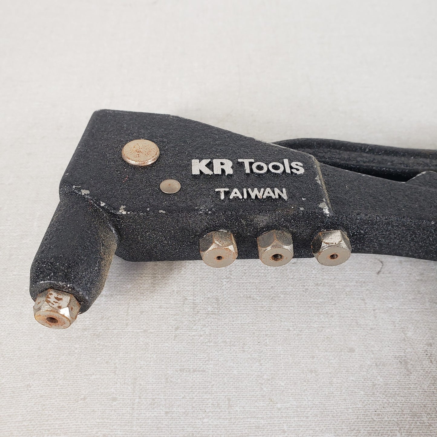 KR Tools Hand Blind Pop Riveter Rivet Gun w/ 4 Interchangeable Nosepieces