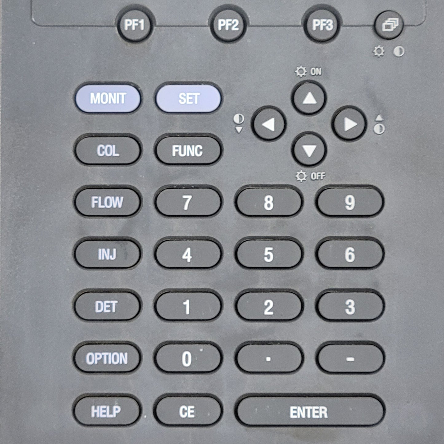 Shimadzu GC-2014AFsc Gas Chromatograph Front Control Panel Display & Keypad