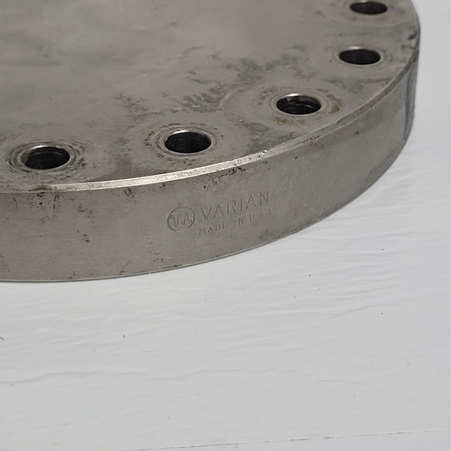 Varian DN100CF Conflat Blank Flange Inset 6" CF UHV Ultra High Vacuum SS