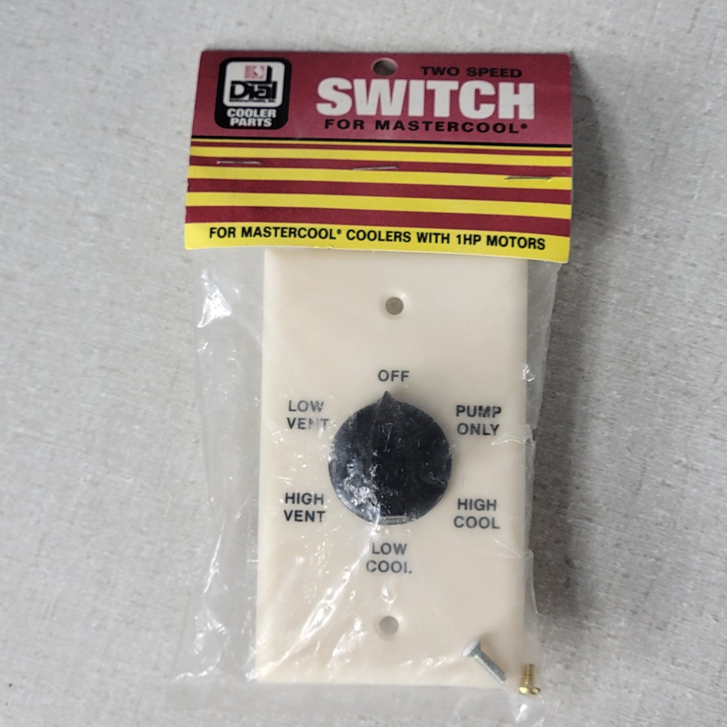 Dial RSK-2 2-Speed 6-Position Evaporative Cooler Wall Switch 1/3-1HP 120V