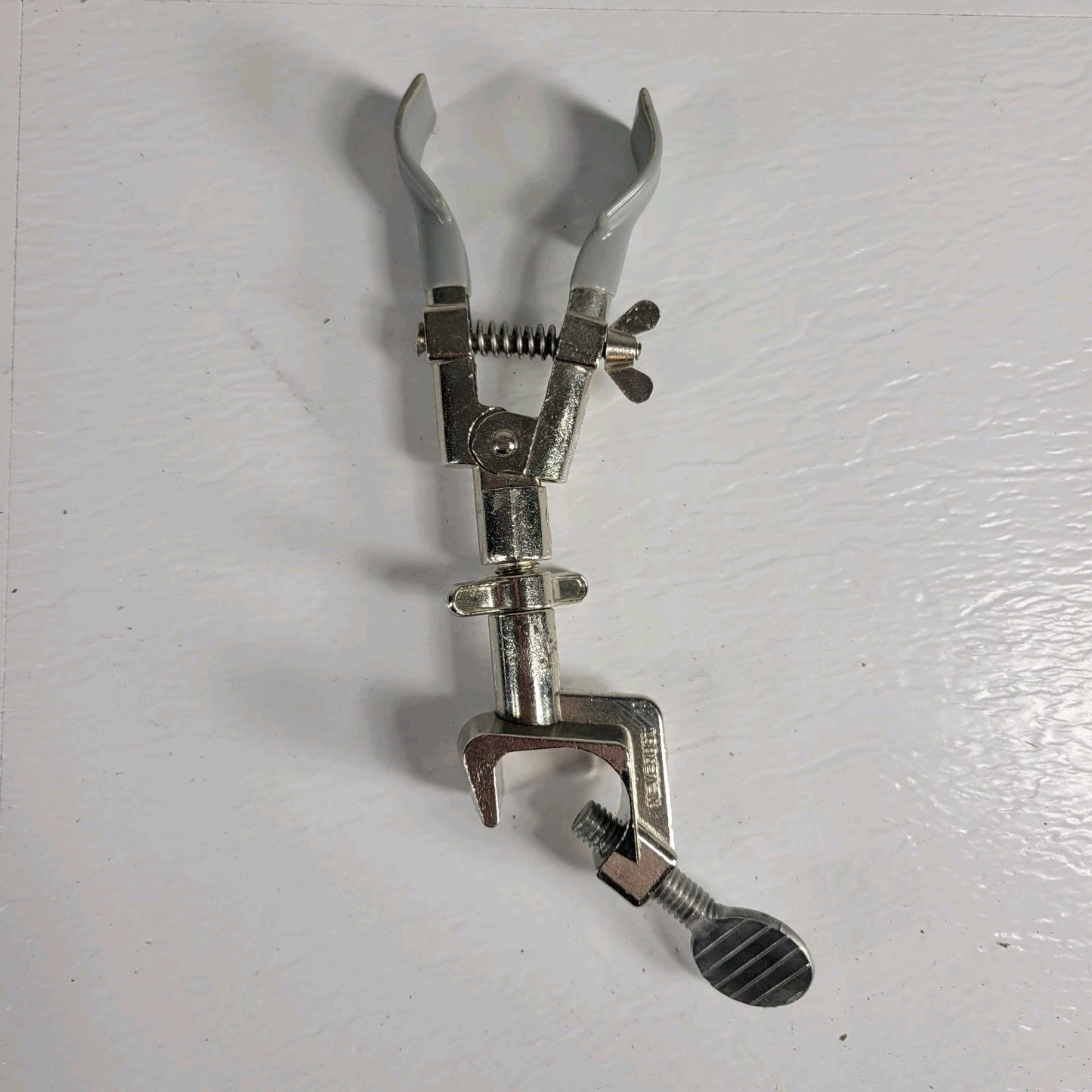 Lot of 5 2-Prong Laboratory Clamps Single Adjust Extension Lab Stand Holders