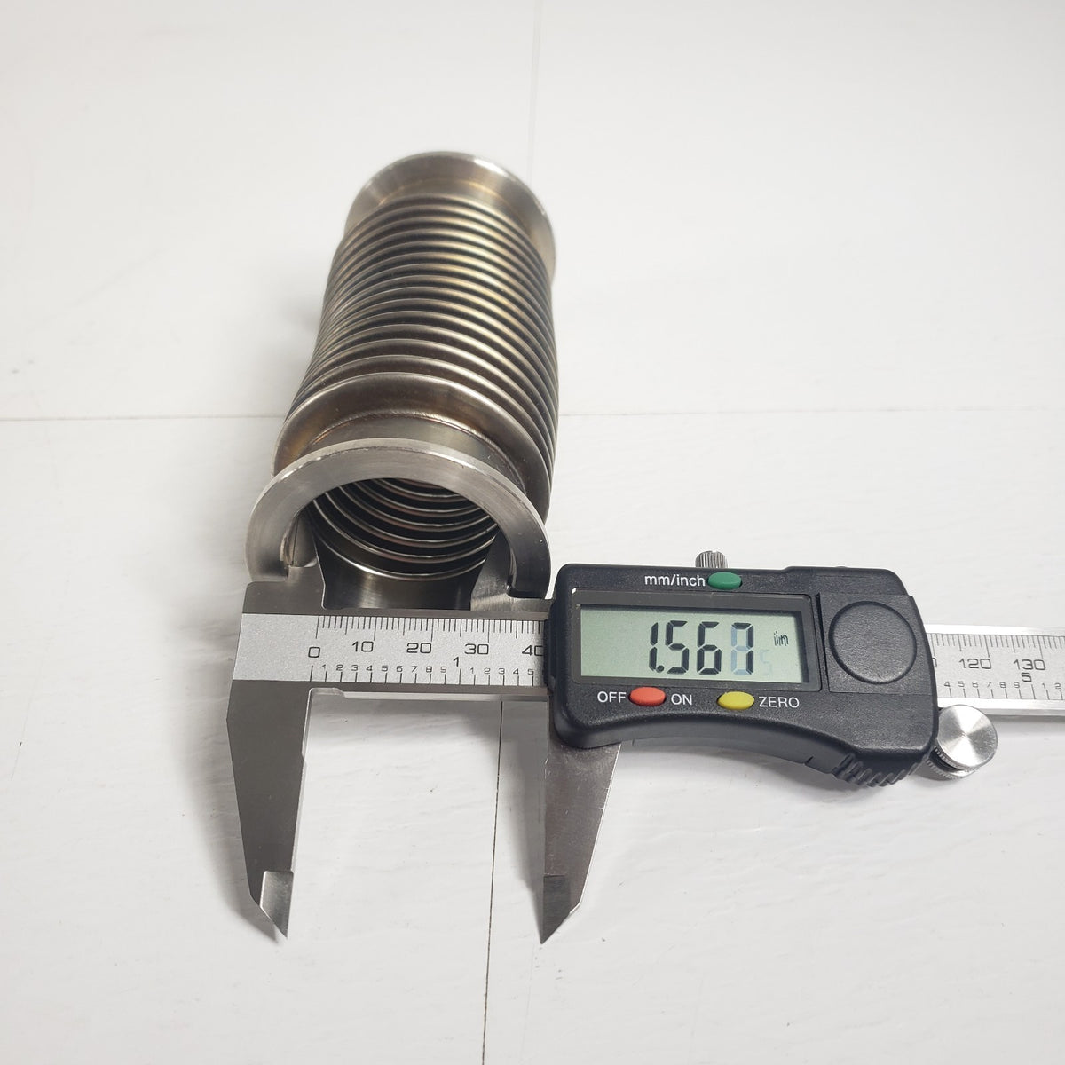 KF40 NW40 4.73" Stainless Steel Flexible Vacuum Bellows Hose 55mm Flanges