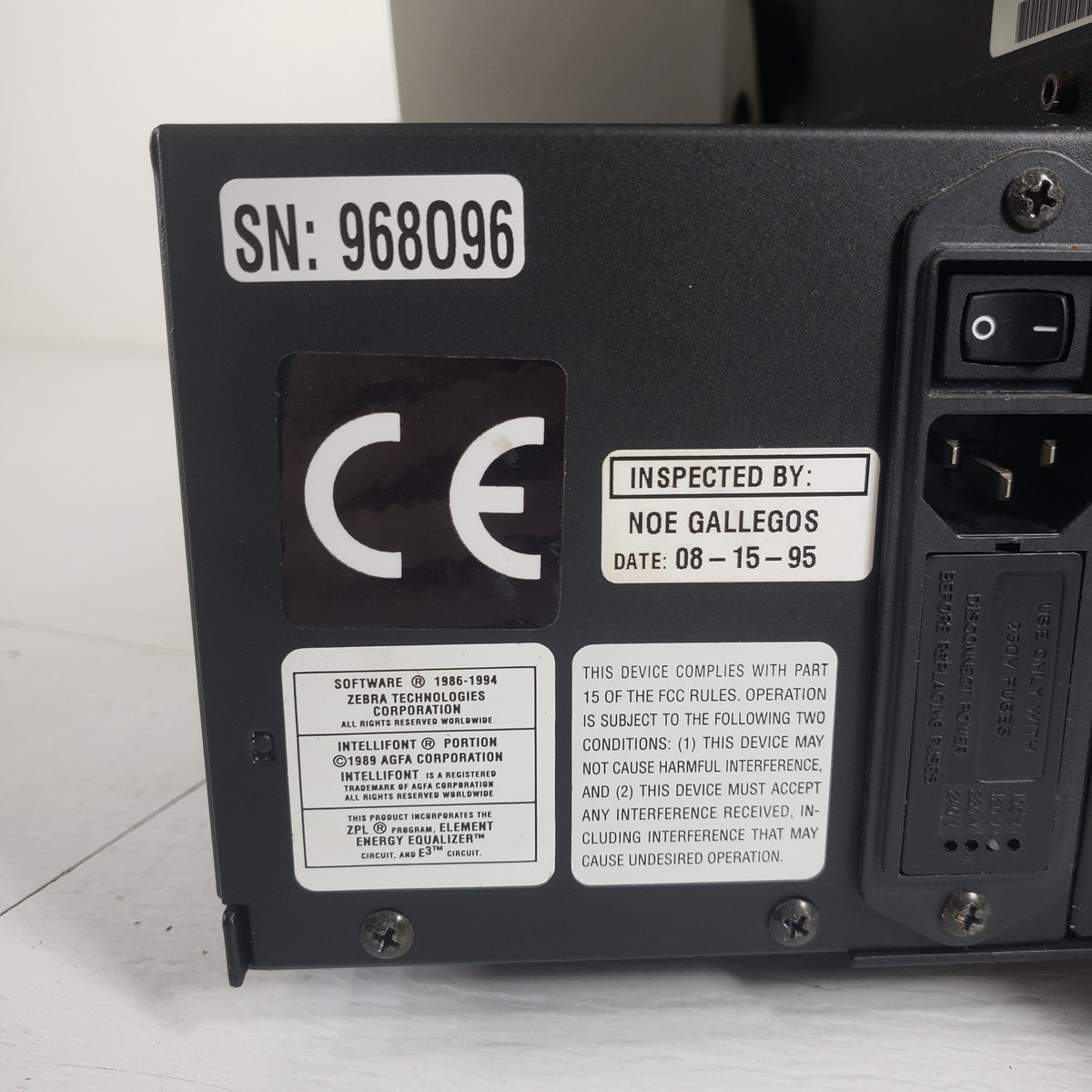 Zebra 90Xi 300DPI Thermal Transfer Label Printer IPS 950 Instant Publisher